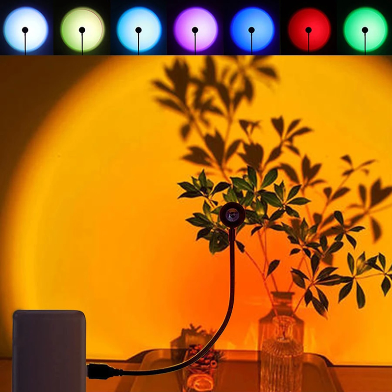 Photography Lighting Rgb - LED USB Sunset Lamp Projector Home