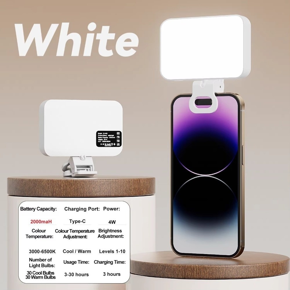 Stand Lighting Photography - 800/1000mAh LED Selfie Light USB Rechargeable