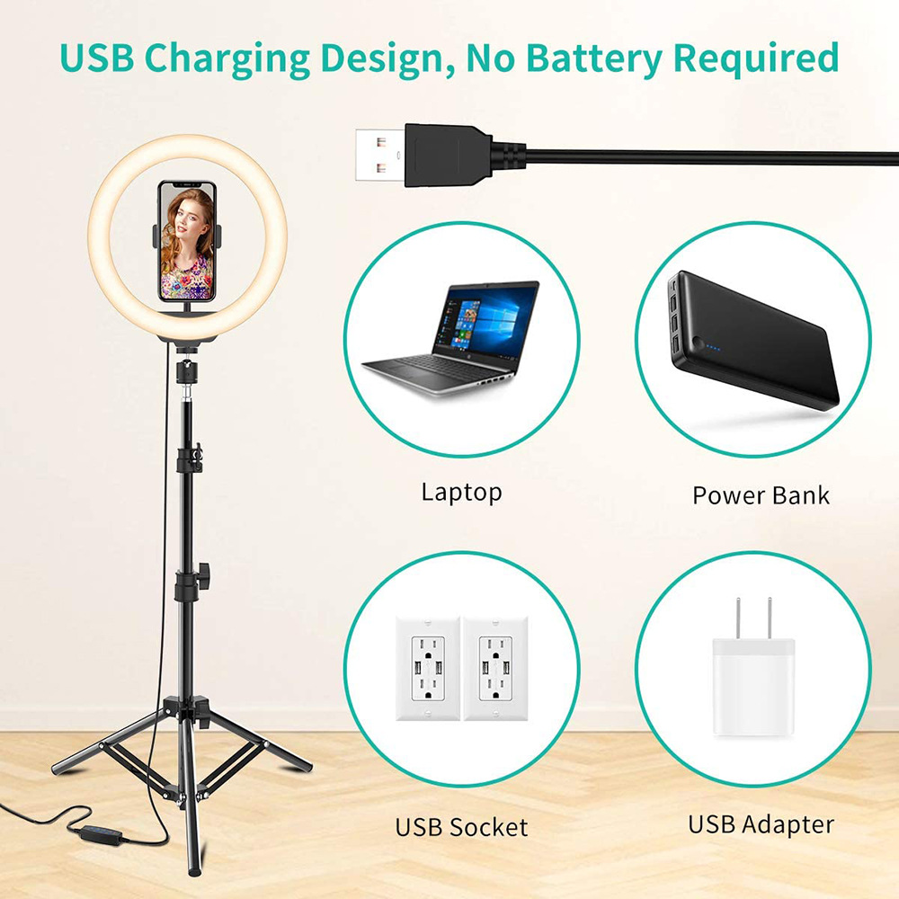 Phone Live Ring Light 10 Inch  - Photography Lighting Youtube บทวิจารณ์และราคา
