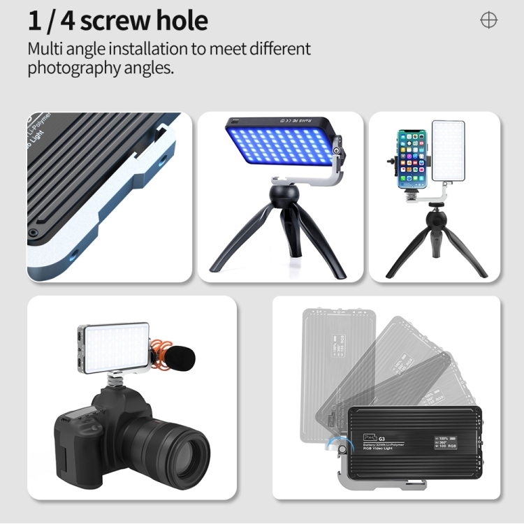 Pixel G3 Flat Panel RGB Fill L - Photography Lighting Rgb บทวิจารณ์และราคา