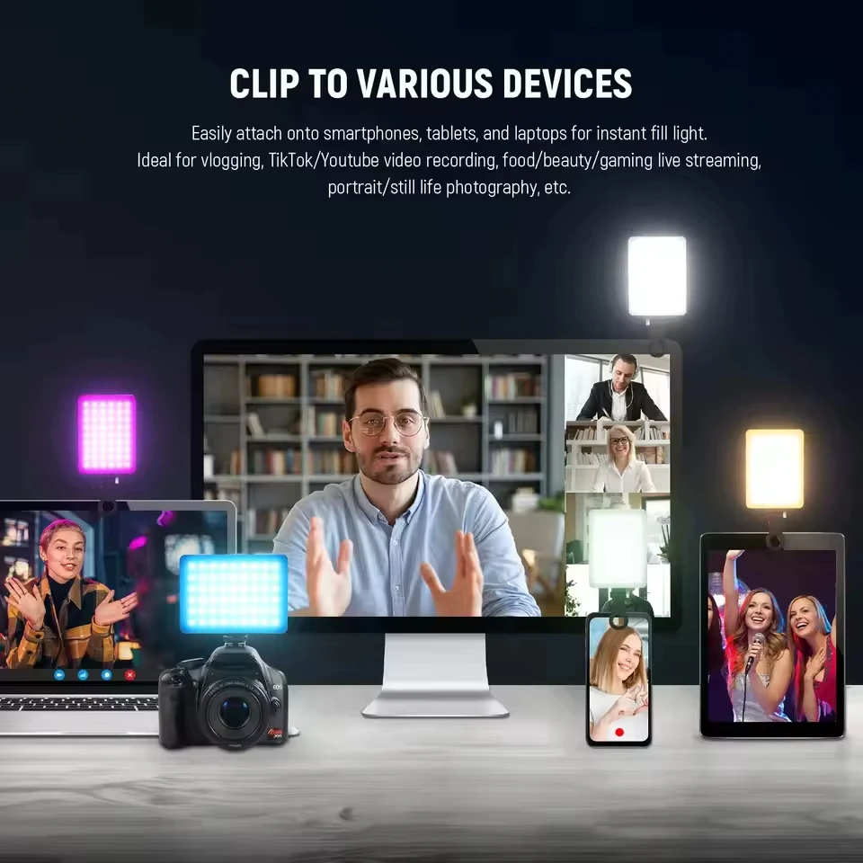 Mini RGB LED Fill Light Portab - Photography Lighting Rgb บทวิจารณ์และราคา