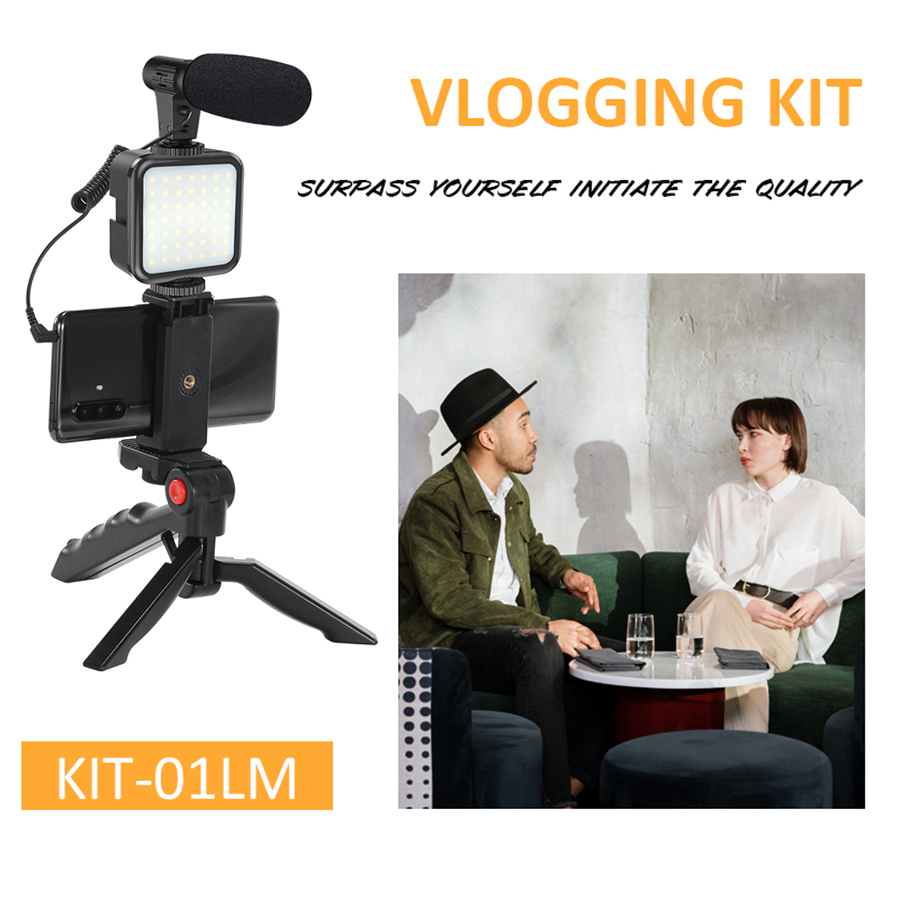 Smartphone Vlogging Kit Video  - Stand Lighting Photography บทวิจารณ์และราคา