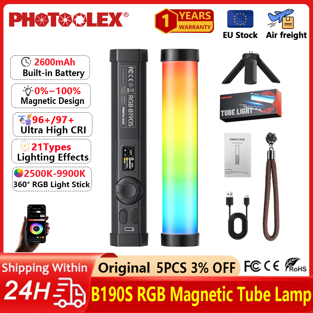 PHOTOOLEX RGB Video Light Hand - Photography Lighting Design บทวิจารณ์และราคา