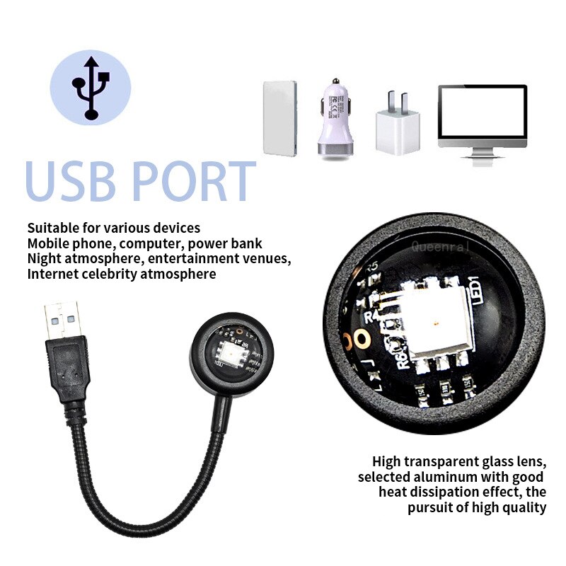 LED USB Sunset Lamp Projector  - Photography Lighting Rgb บทวิจารณ์และราคา