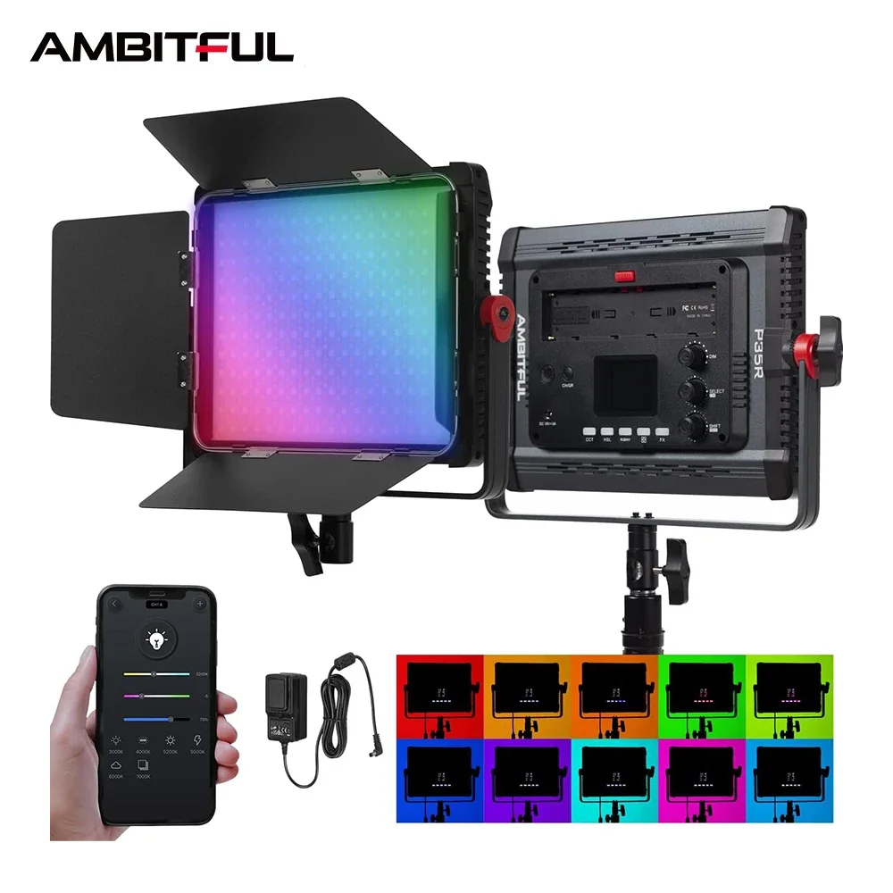 AMBITUFL P35R 30W RGB LED Vide - Photography Lighting Rgb บทวิจารณ์และราคา