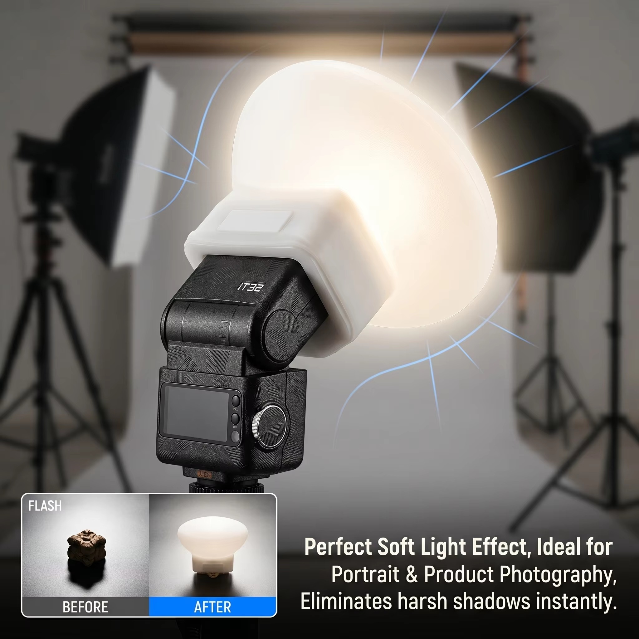 Silicone Flash Diffuser Cover  - Photography Lighting Godox บทวิจารณ์และราคา