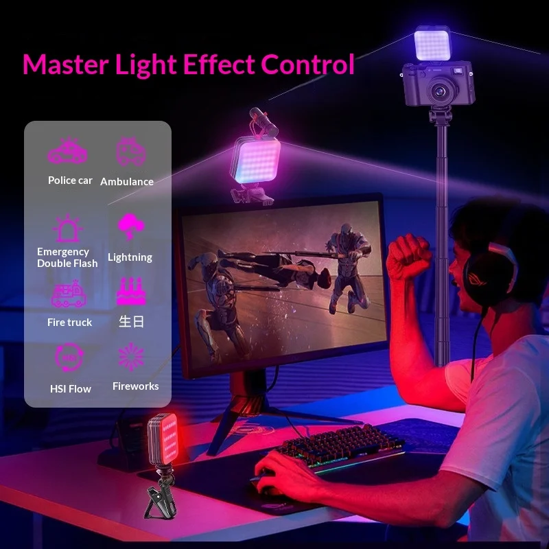 Mobile live streaming fill lig - Photography Lighting Rgb บทวิจารณ์และราคา