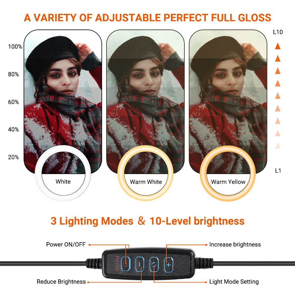 26cm 10 inch Led Ring Selfie L - Stand Lighting Photography บทวิจารณ์และราคา