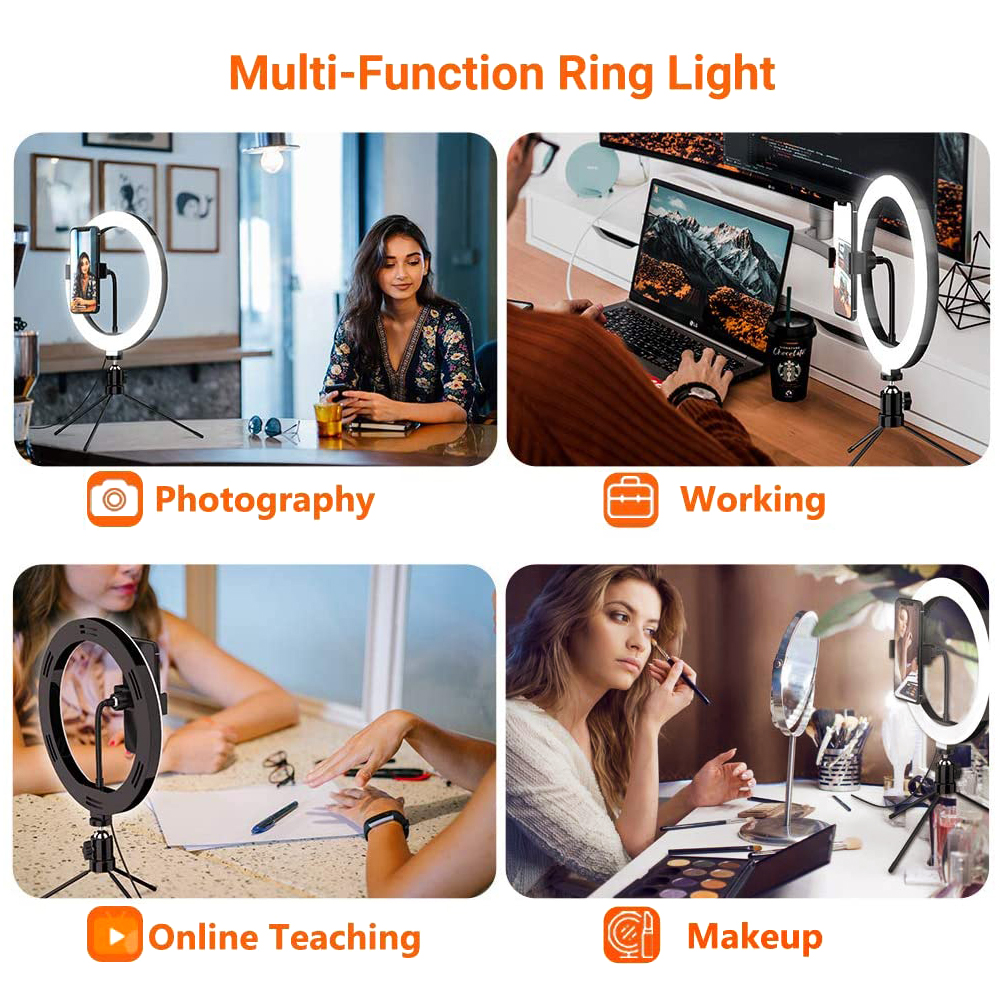 26cm 10 inch Led Ring Selfie L - Stand Lighting Photography บทวิจารณ์และราคา