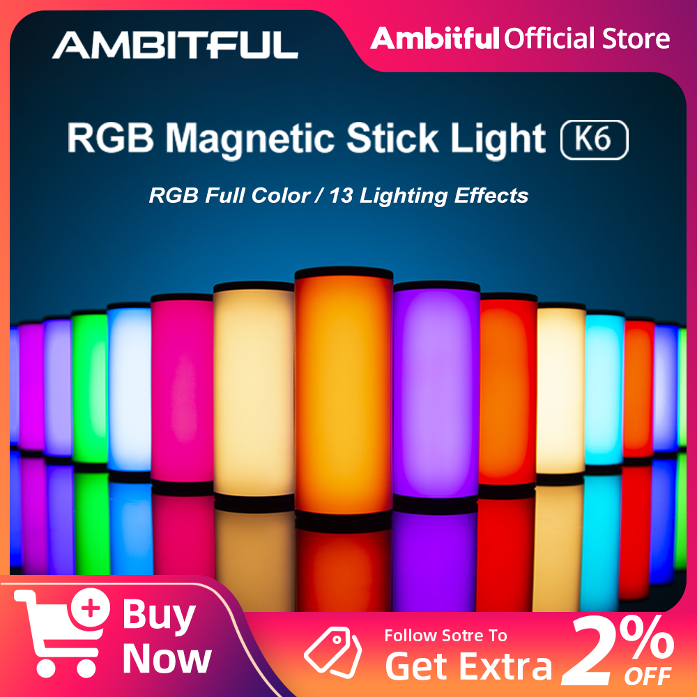 Ambitful K6 Mini RGB Photograp - Photography Lighting Youtube บทวิจารณ์และราคา