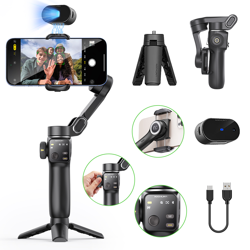 AOCHUAN Handheld Anti-shake Gi - Stand Lighting Photography บทวิจารณ์และราคา
