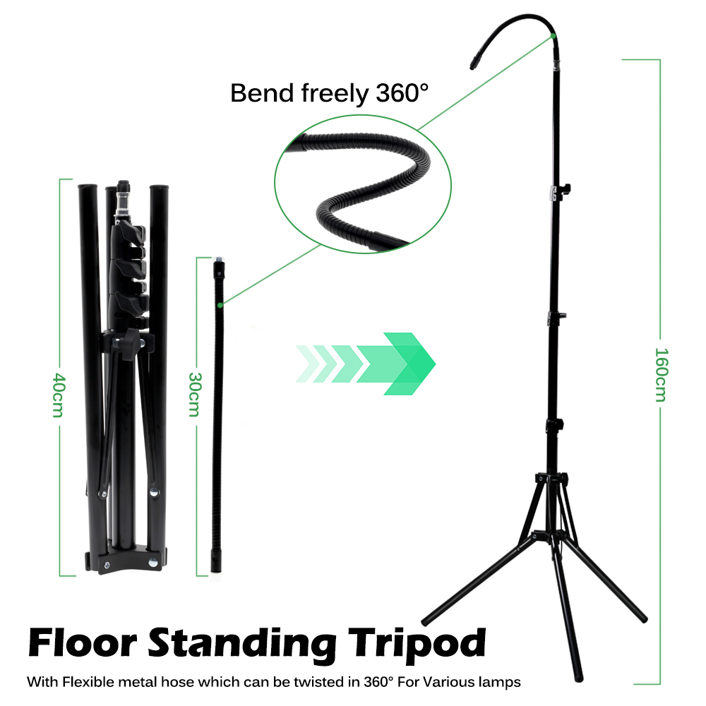 Adjustable 60-160cm Metal Floo - Stand Lighting Photography บทวิจารณ์และราคา