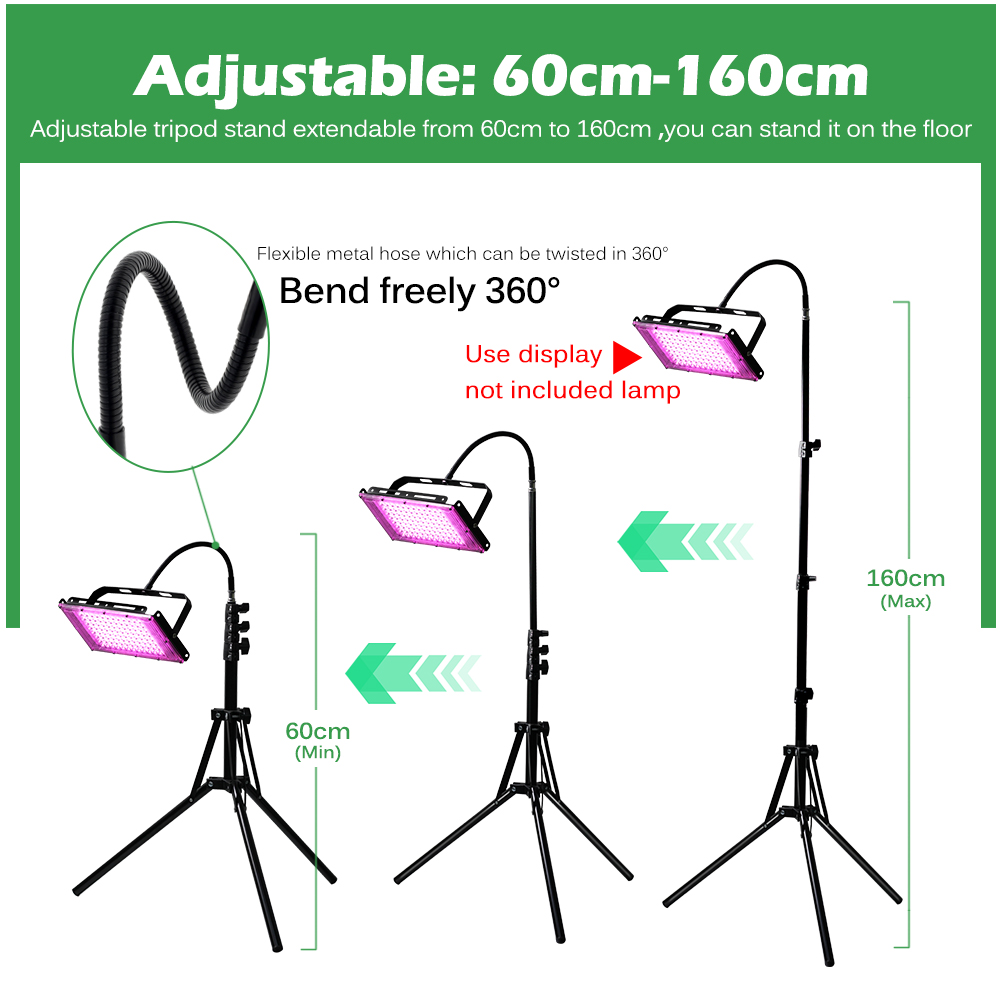 Adjustable 60-160cm Metal Floo - Stand Lighting Photography บทวิจารณ์และราคา