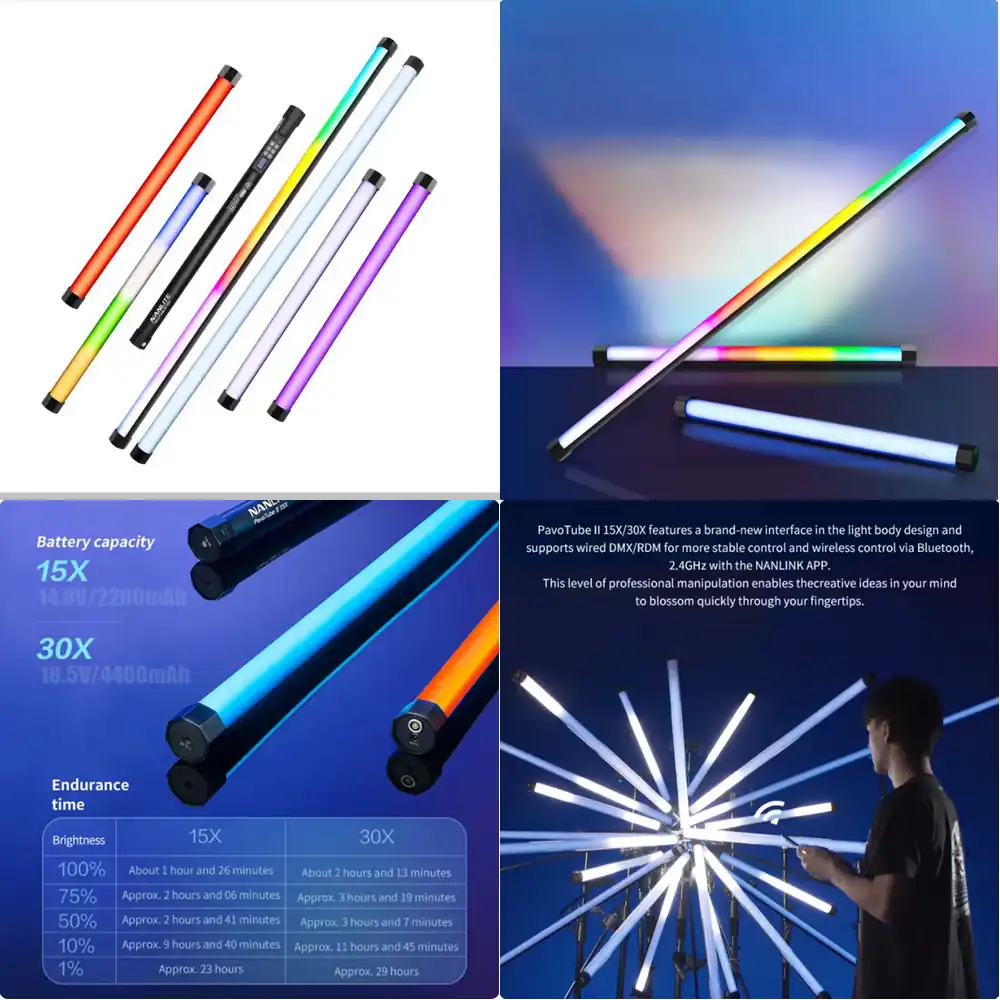 Nanguang Pavotube II 30X RGB P - Photography Lighting Youtube บทวิจารณ์และราคา