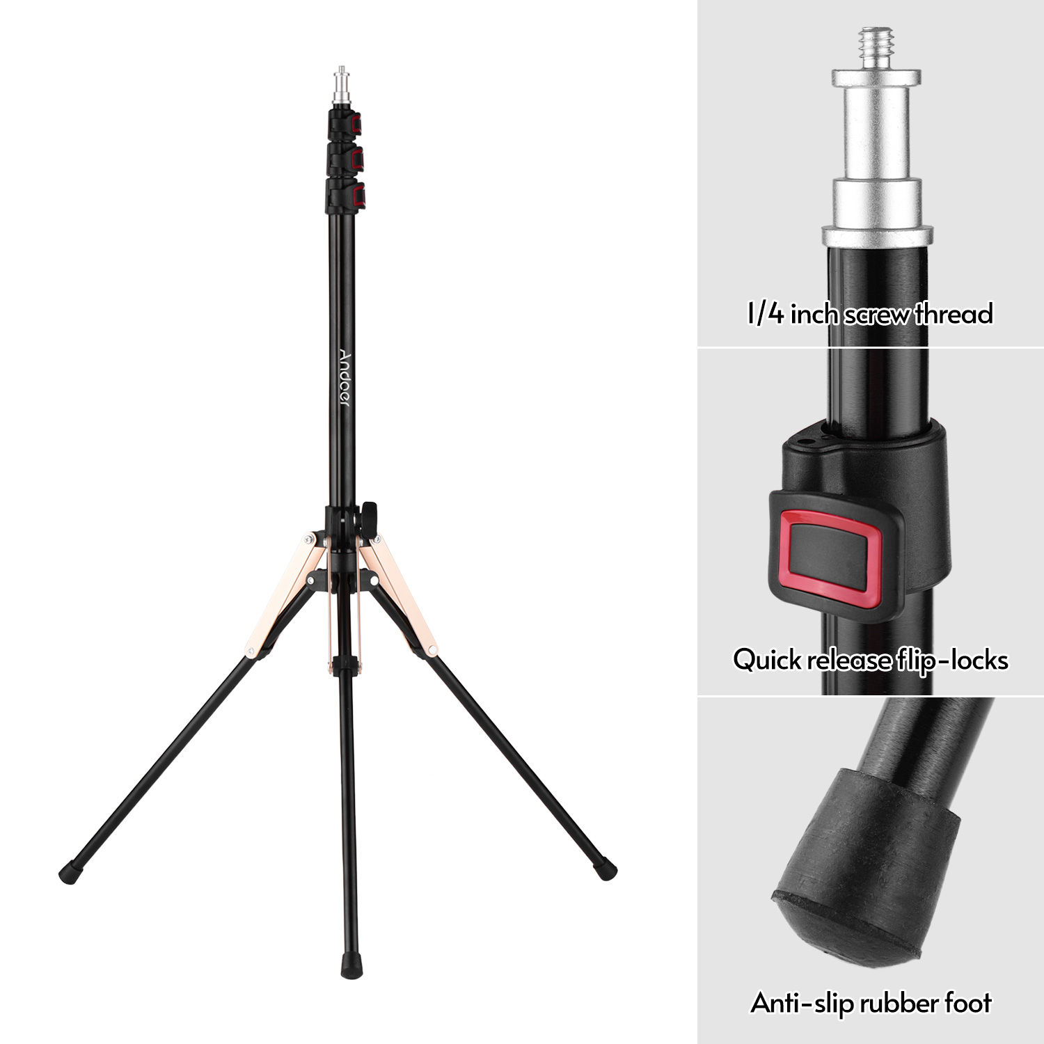 Andoer 190cm/74.8 Inch Portabl - Photography Lighting Design บทวิจารณ์และราคา