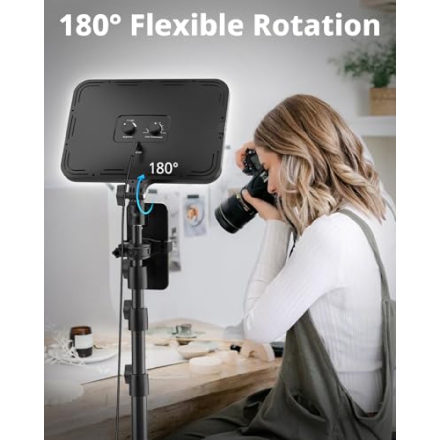 2 Pack LED Video Light Kit, Ph - Stand Lighting Photography บทวิจารณ์และราคา