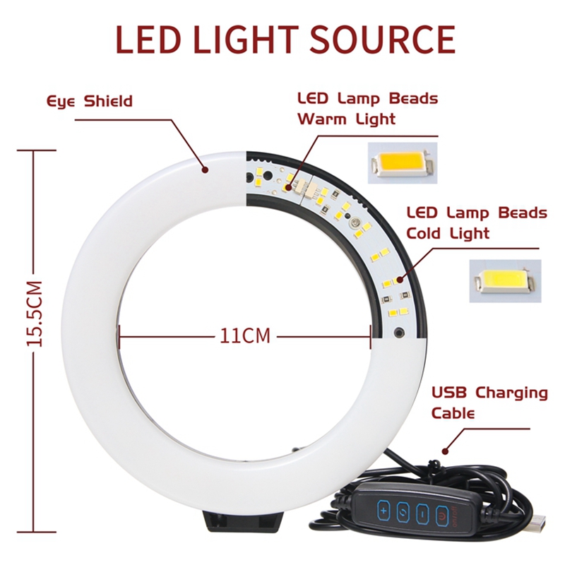 16CM Dimmable Ring Light Led S - Photography Lighting Youtube บทวิจารณ์และราคา