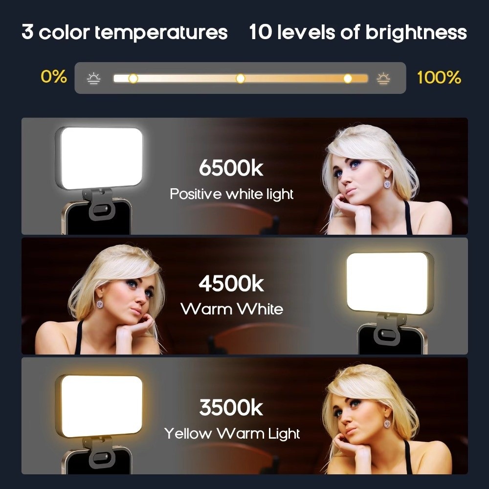 800/1000mAh LED Selfie Light U - Stand Lighting Photography บทวิจารณ์และราคา