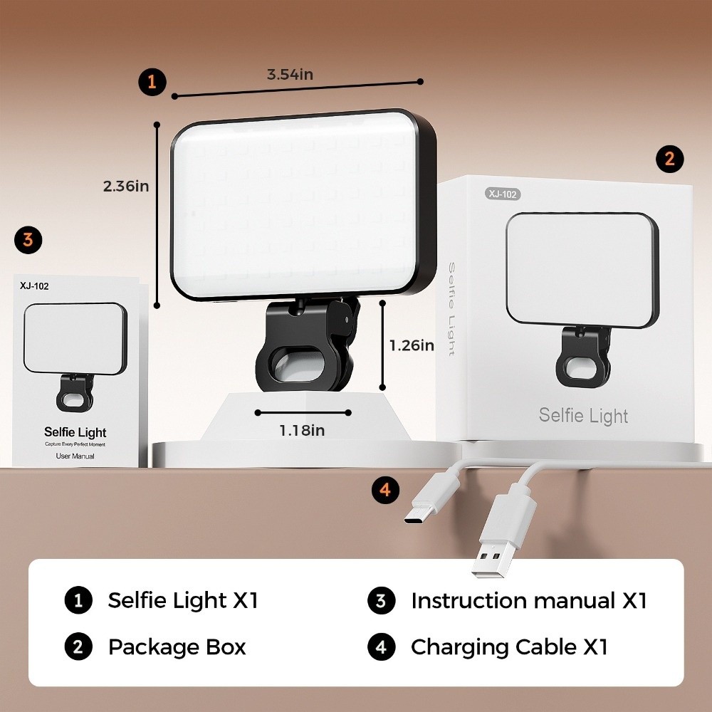 800/1000mAh LED Selfie Light U - Stand Lighting Photography บทวิจารณ์และราคา
