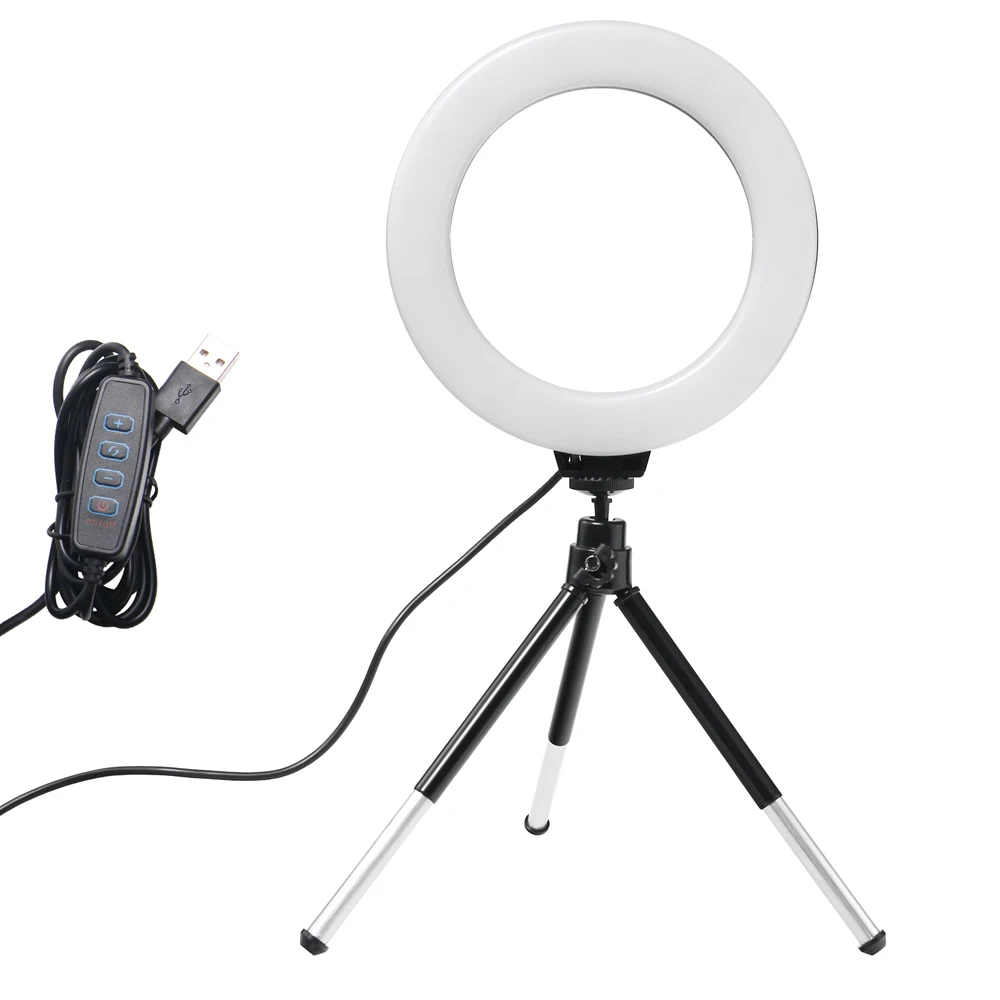 6 Inch Mini Selfie Ring Light  - Photography Lighting Youtube บทวิจารณ์และราคา