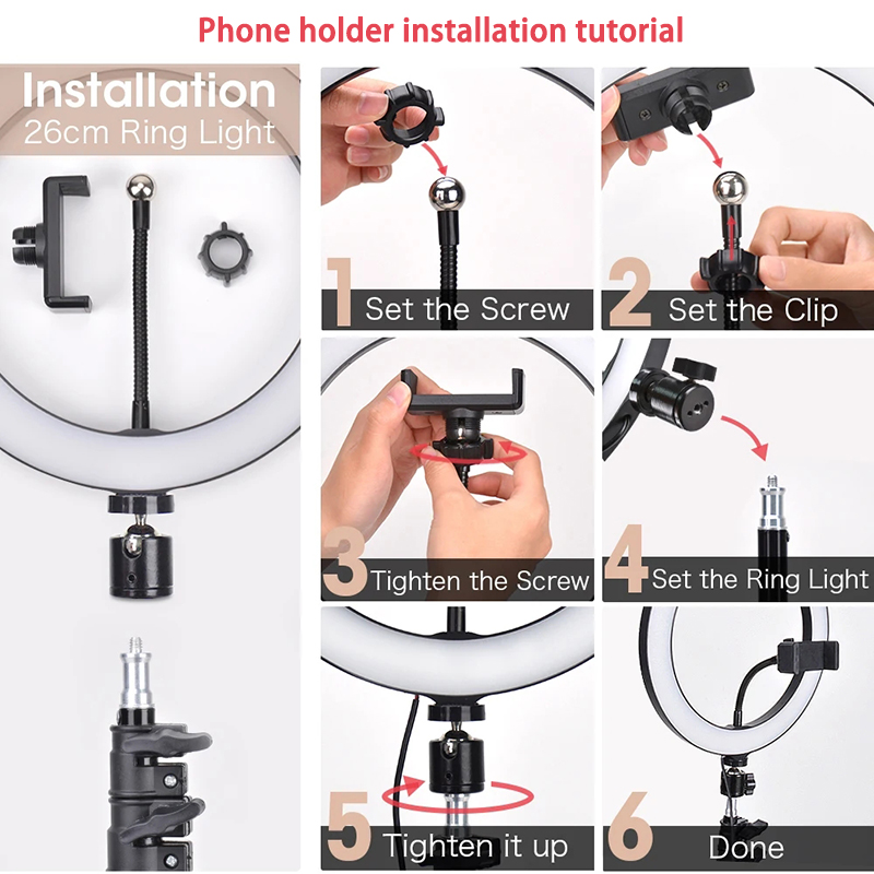 16cm 26cm 33cm LED Ring Lights - Photography Lighting Youtube บทวิจารณ์และราคา